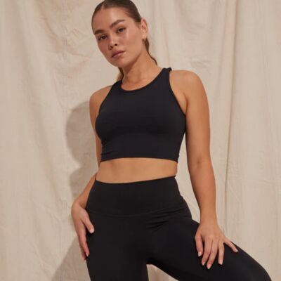 Cropped Tank - Onyx AB502 Cropped Tank - Onyx Thumbnail